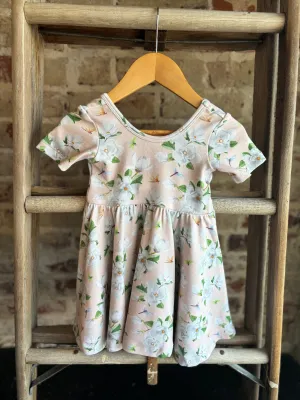 Pink Magnolia Twirl Dress- Toddler/Youth