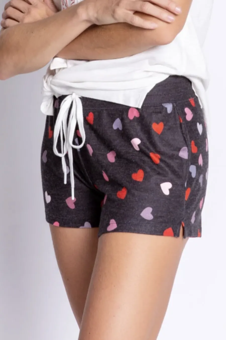 PJ Salvage Kiss Me Goodnight Hearts Short