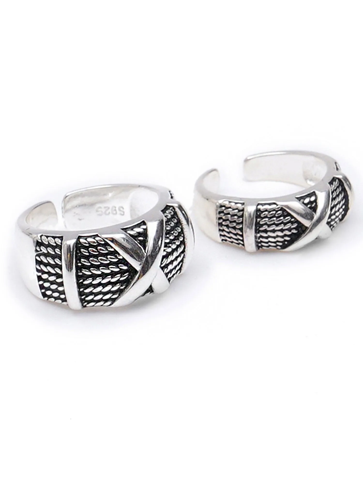 Platinum Plated Elegant Couple Adjustable Band Ring for Men and Women
