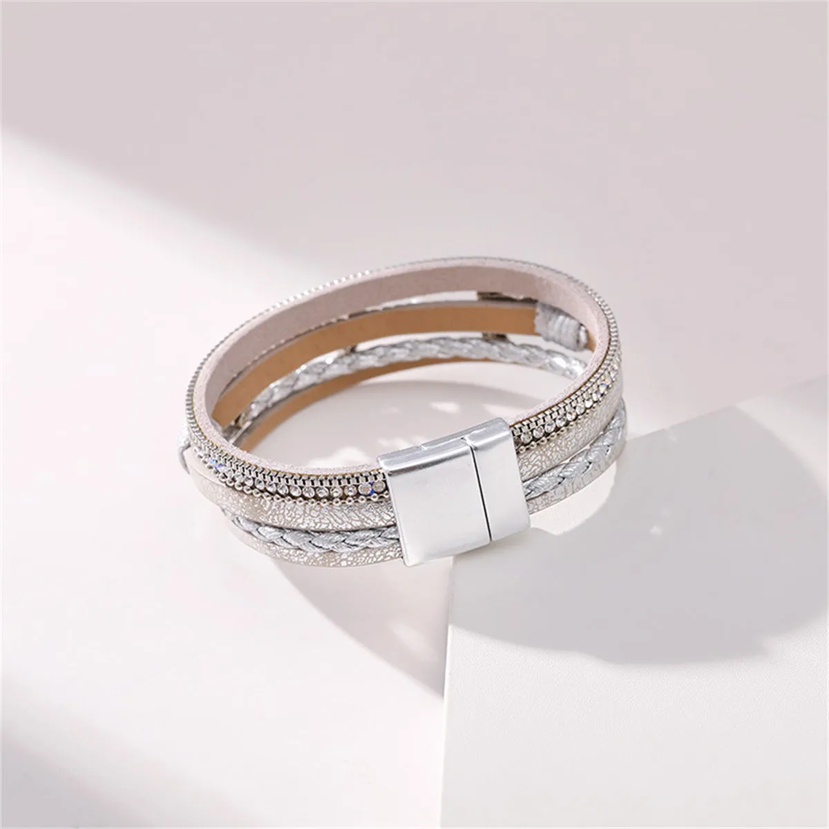 Polystyrene & Pearl Silver-Plated Turtle Starfish Layered Bracelet
