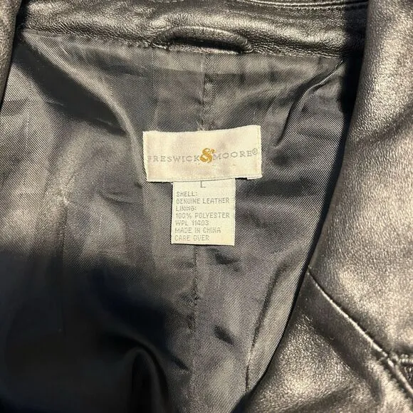 Preswick &amp; Moore Womens Size L   Beautiful Soft Genuine Leather Jacket