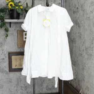 Private Label Women's Eyelet Shirtdress 78803338 White XL