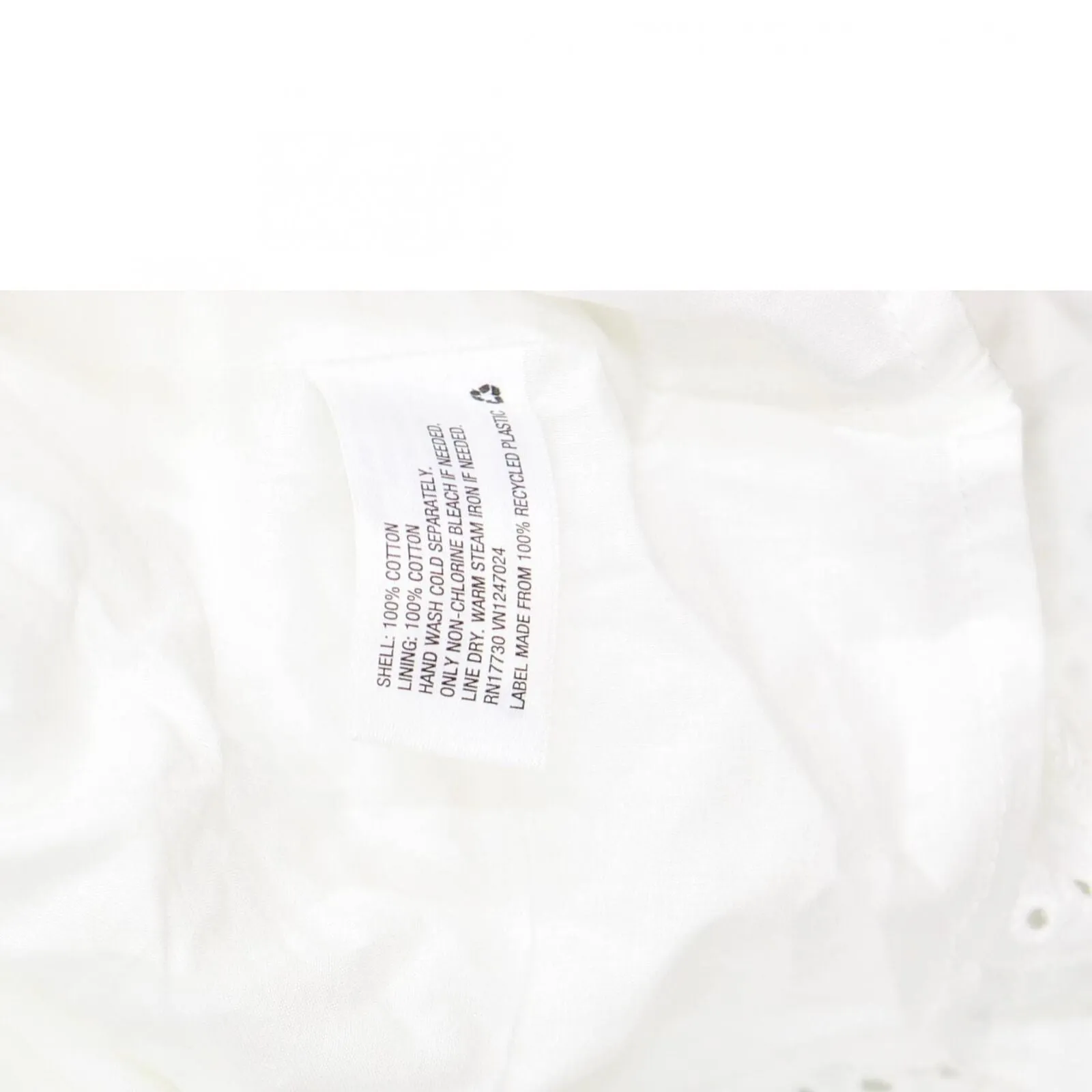 Private Label Women's Eyelet Shirtdress 78803338 White XL