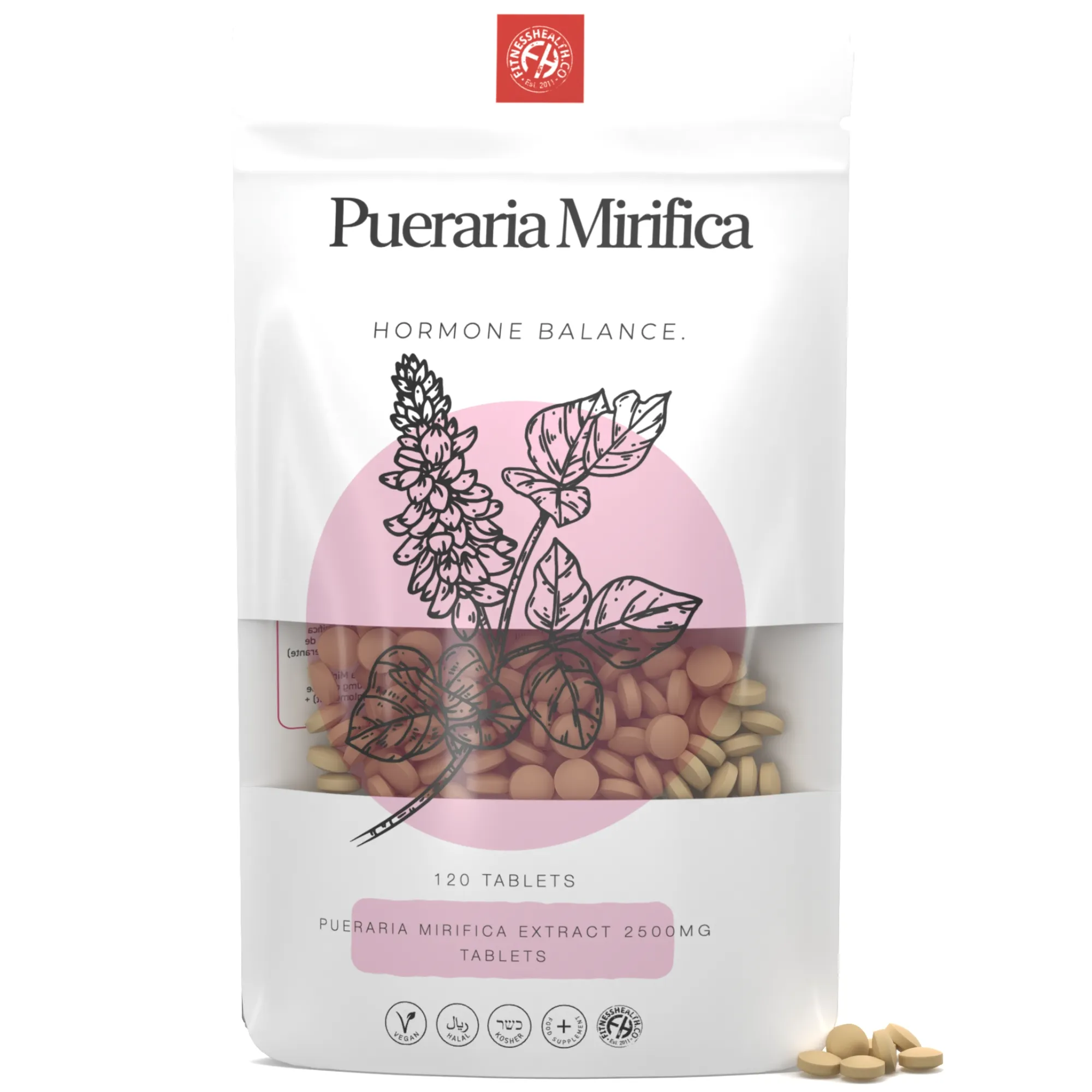 Pueraria Mirifica 2500mg Tablets Vegan - 365 Tablets - 20% DISCOUNT