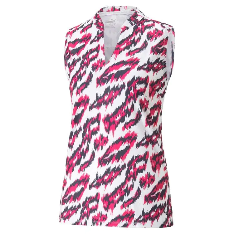 Puma Women's MATTR Animal SL Golf Polo