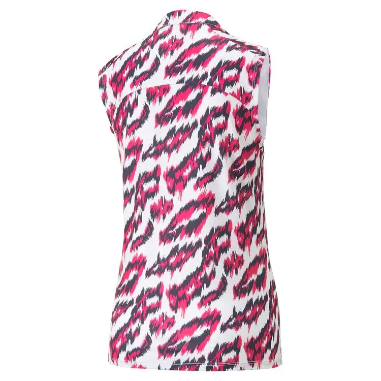 Puma Women's MATTR Animal SL Golf Polo