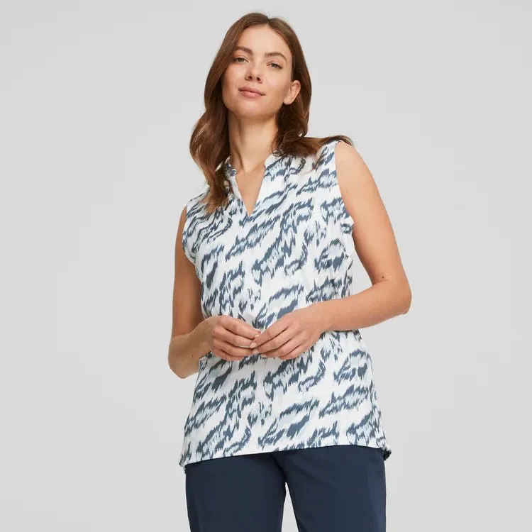 Puma Women's MATTR Animal SL Golf Polo