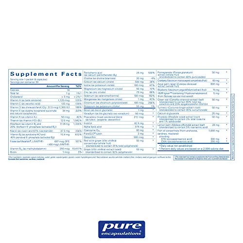 Pure Encapsulations - Pack de 30 paquetes para mujer, 1
