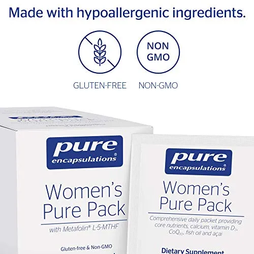 Pure Encapsulations - Pack de 30 paquetes para mujer, 1