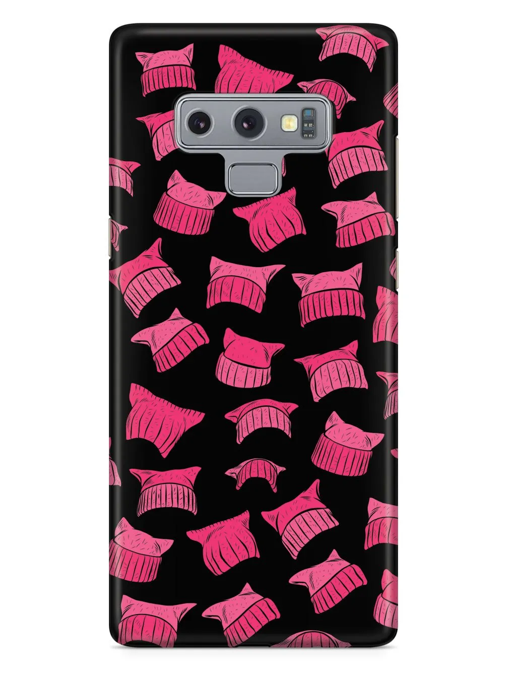 Pussy Hat Pattern - Womens March - Black Case