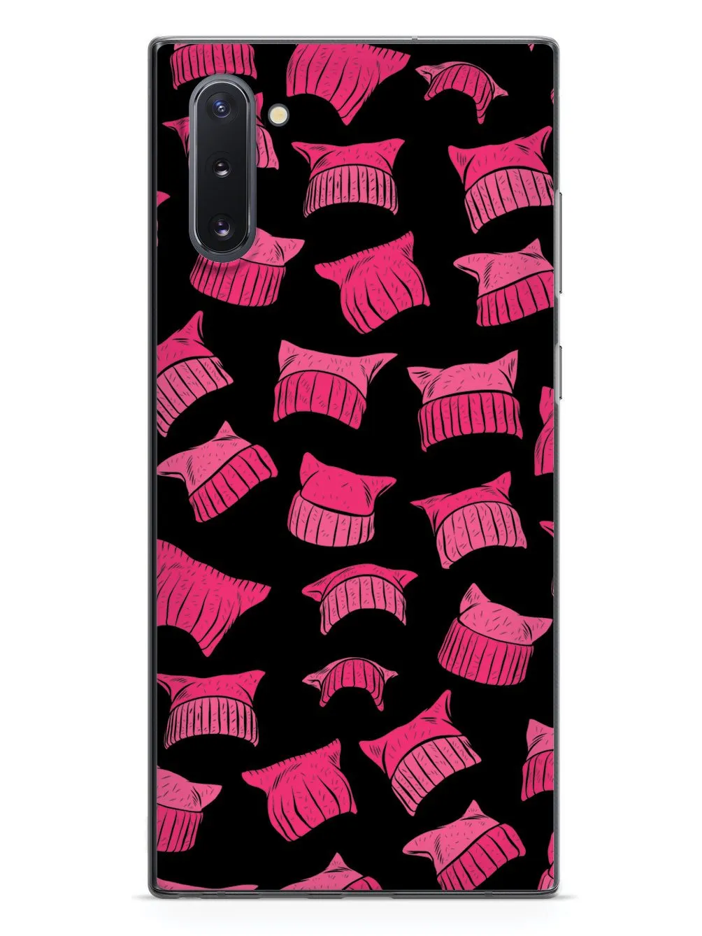 Pussy Hat Pattern - Womens March - Black Case
