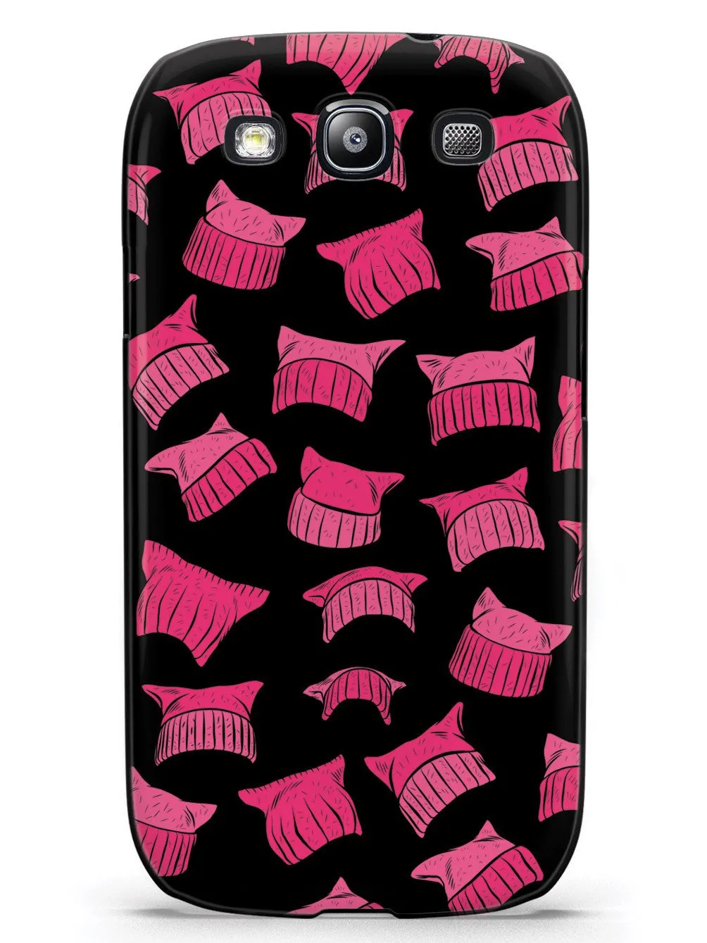 Pussy Hat Pattern - Womens March - Black Case