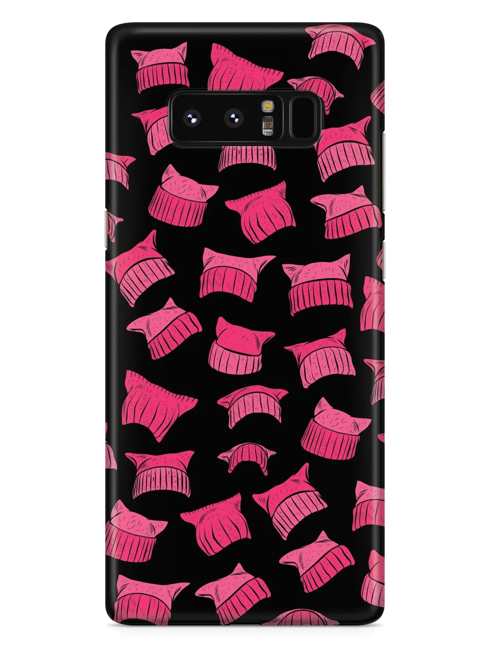 Pussy Hat Pattern - Womens March - Black Case