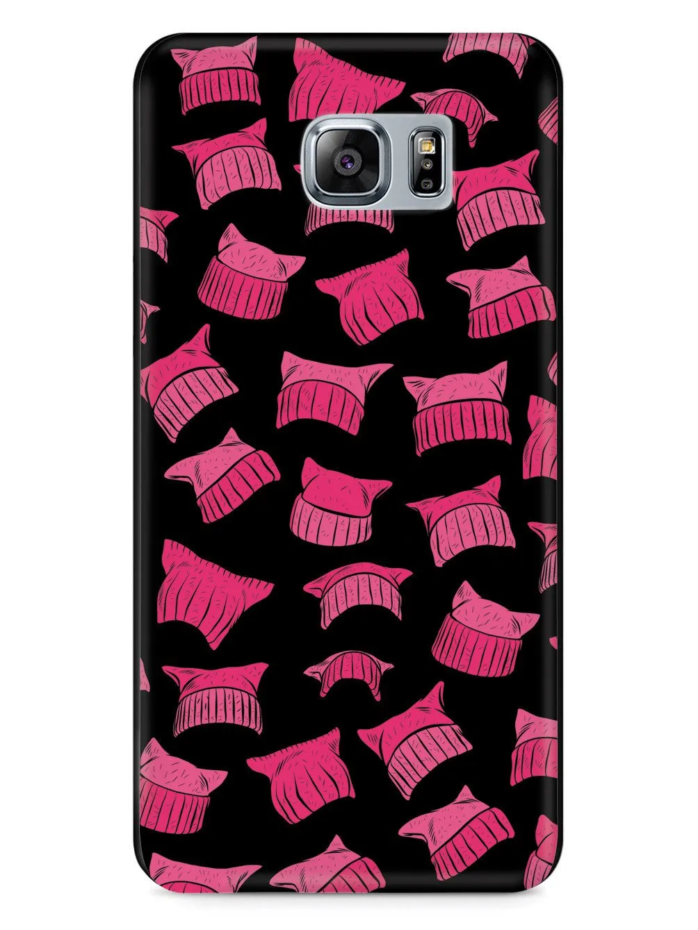 Pussy Hat Pattern - Womens March - Black Case