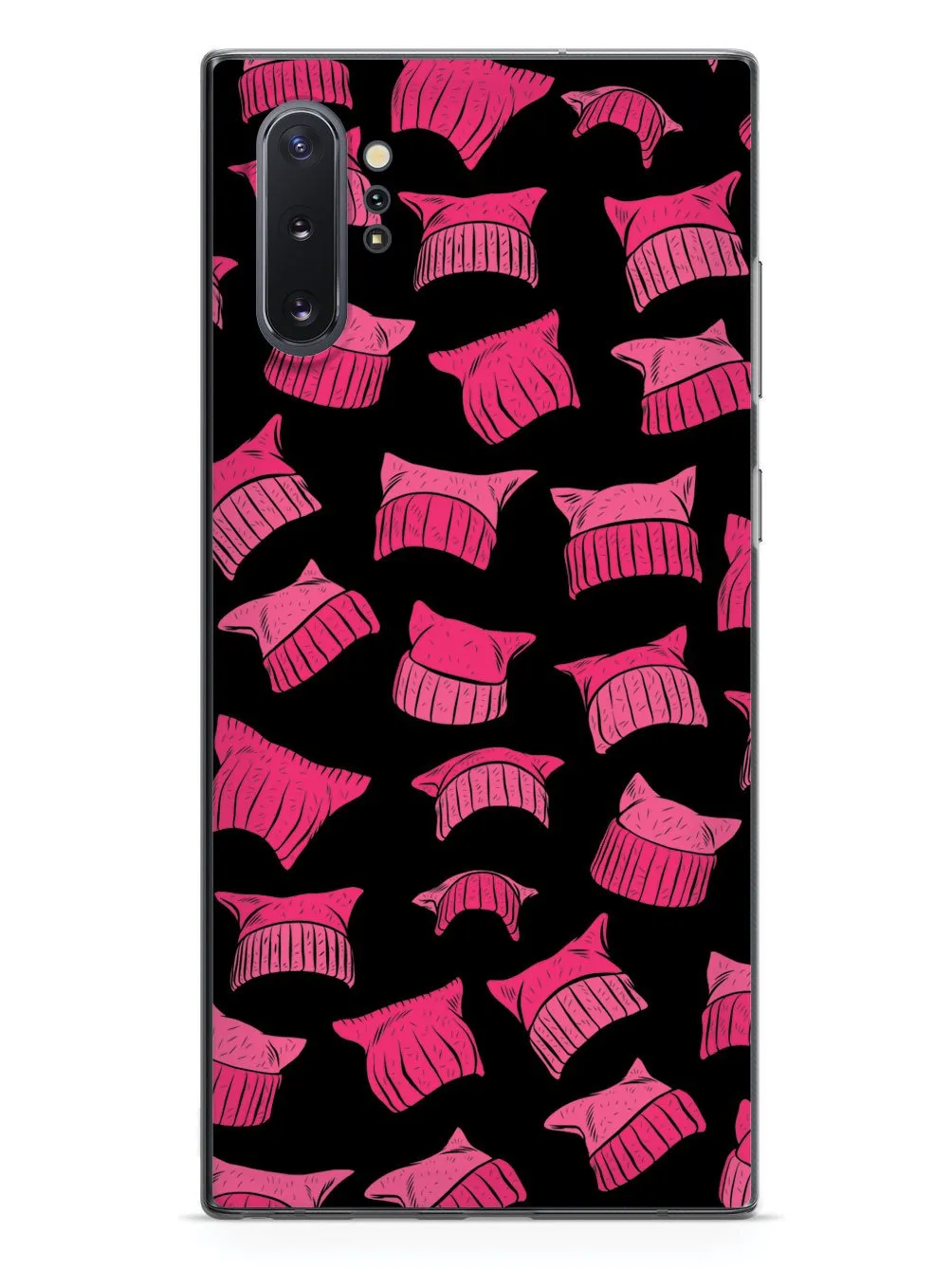Pussy Hat Pattern - Womens March - Black Case