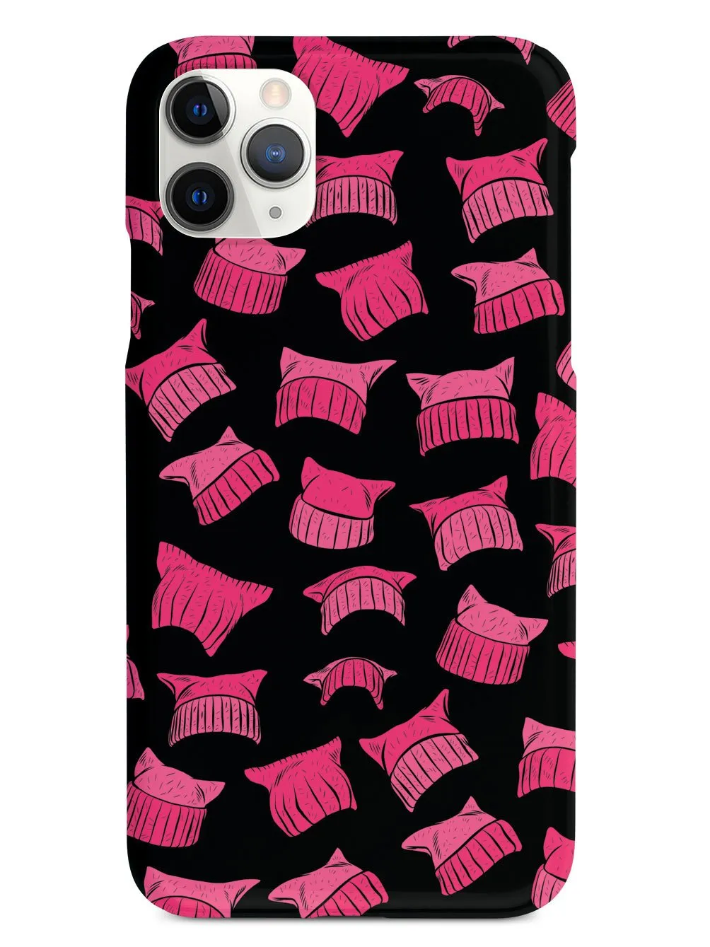 Pussy Hat Pattern - Womens March - Black Case
