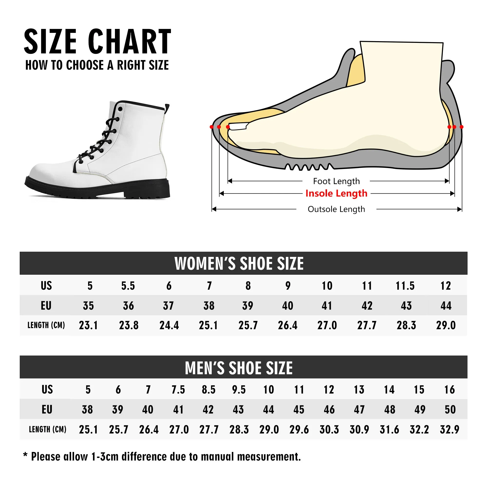 Queen of Hearts Off With Her Head - Mens Vegan Boots