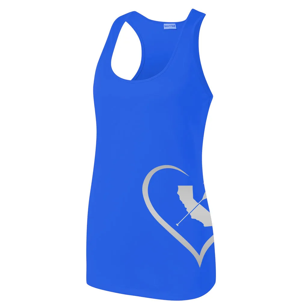 "iHeart Cali Paddler" Racerback Womens Jersey