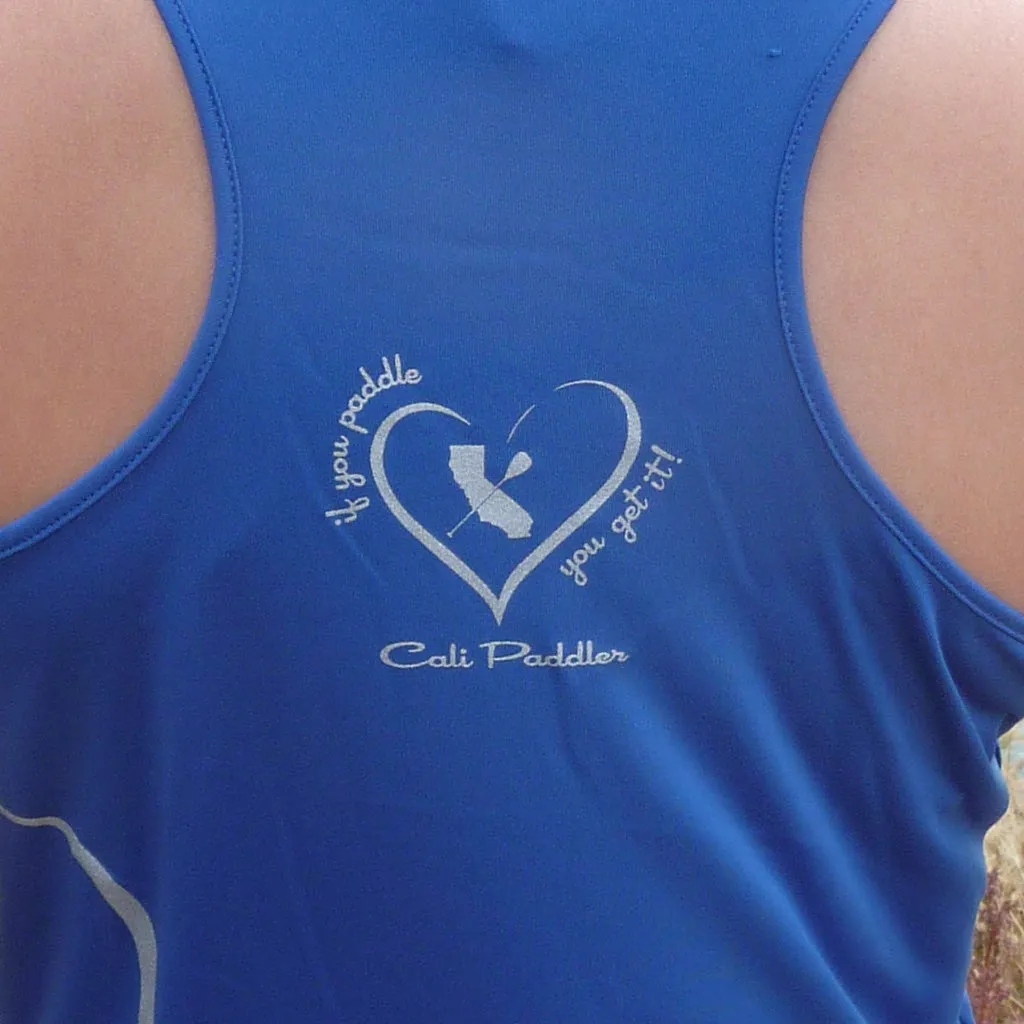 "iHeart Cali Paddler" Racerback Womens Jersey