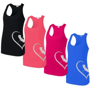 "iHeart Cali Paddler" Racerback Womens Jersey