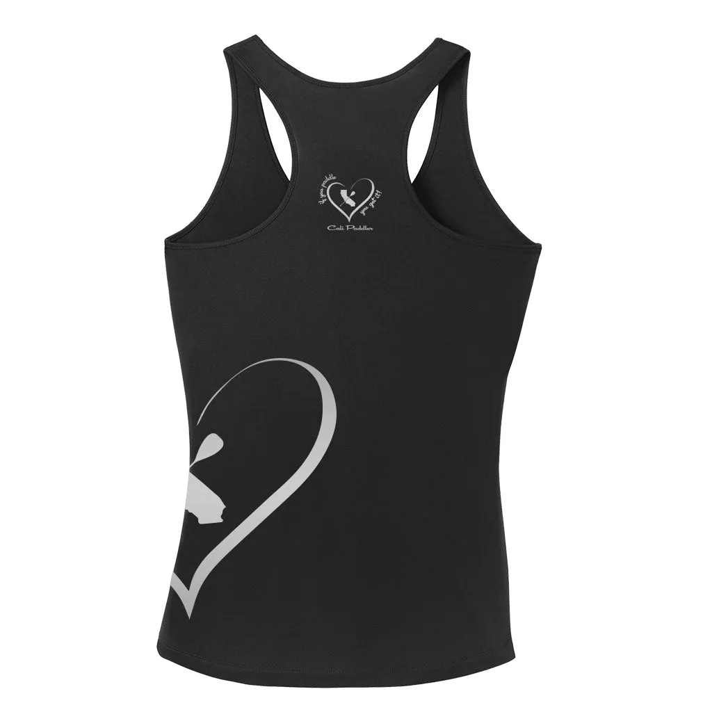 "iHeart Cali Paddler" Racerback Womens Jersey