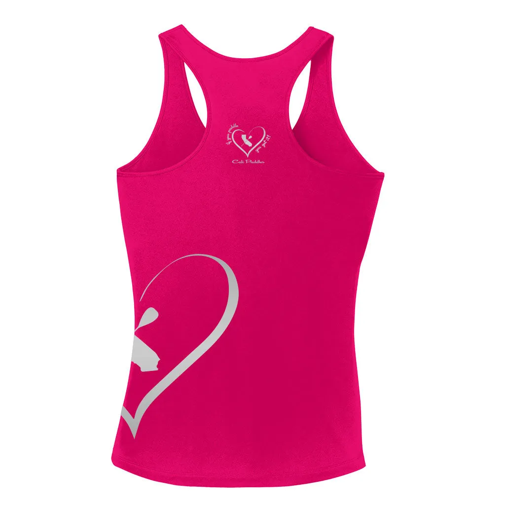 "iHeart Cali Paddler" Racerback Womens Jersey