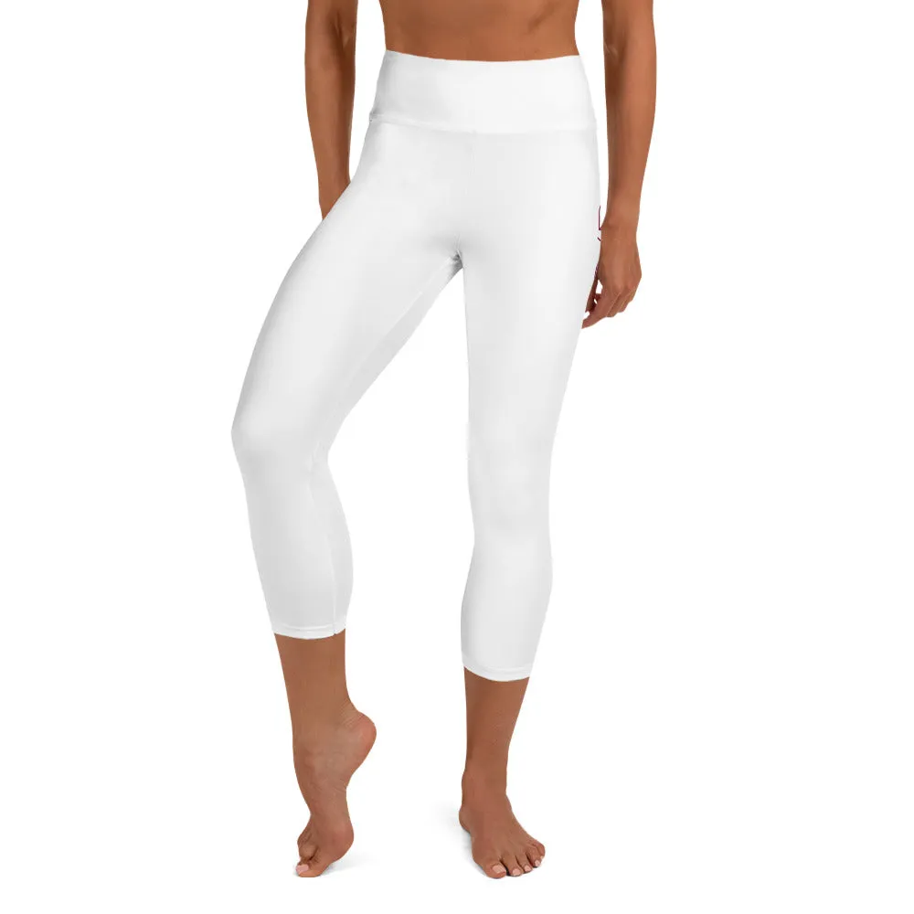 "Nomad'r- BURGUNDY" Yoga Capri Leggings