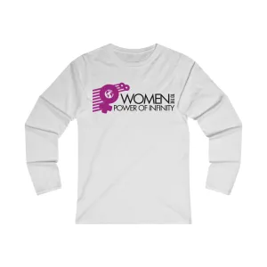 "Women to the Power of Infinity" global design - Fitted Long Sleeve Tee