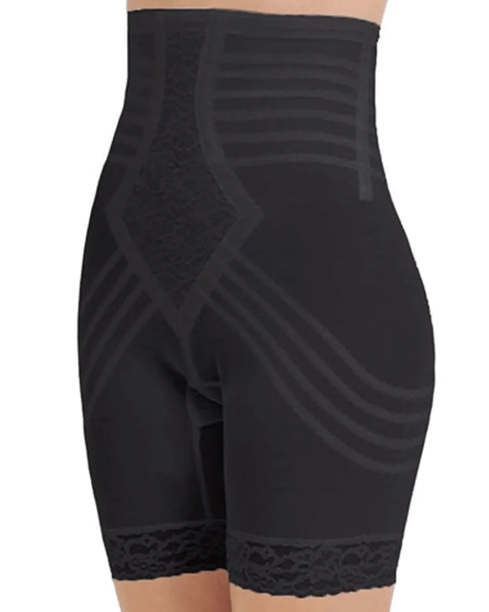 Rago High Waist Leg Shaper Firm Shaping - White/Black