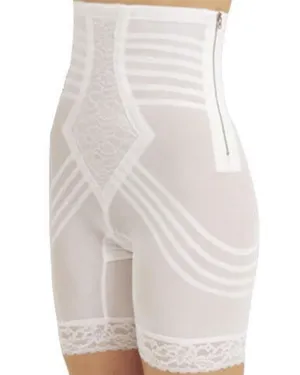 Rago High Waist Leg Shaper Firm Shaping - White/Black