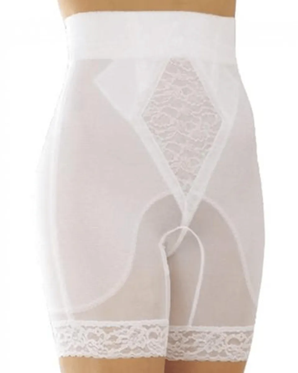 Rago High Waist Leg Shaper Medium Shaping - White / Beige / Black