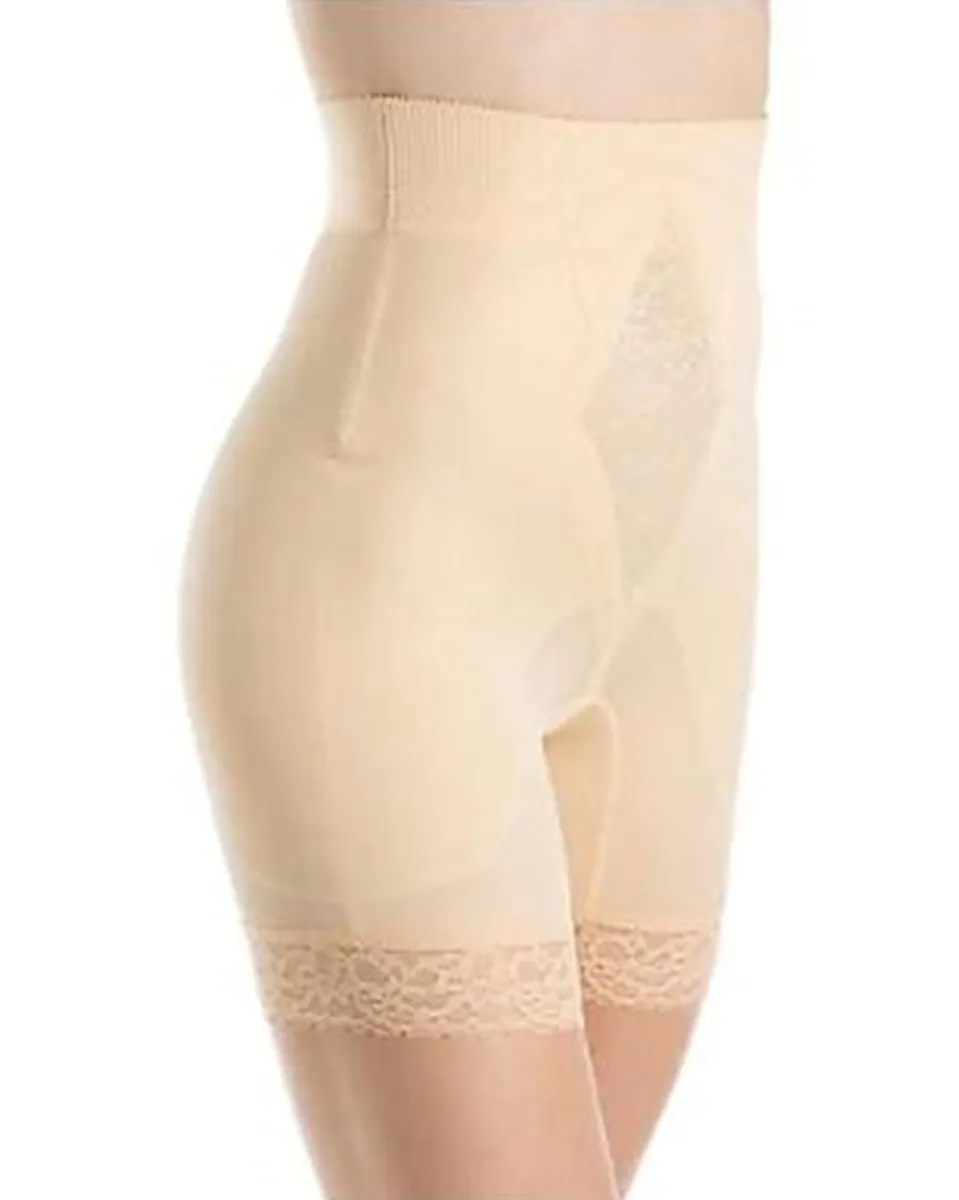 Rago High Waist Leg Shaper Medium Shaping - White / Beige / Black