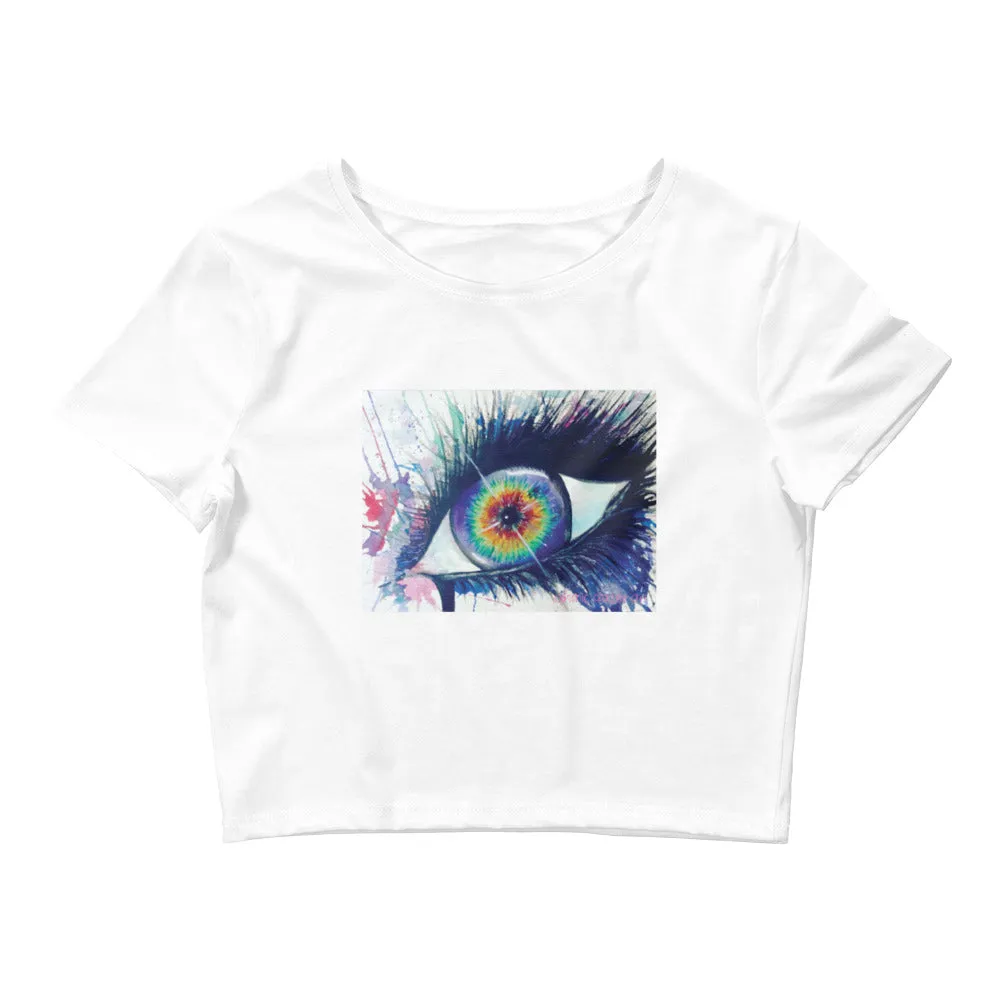 Rainbow Eye Women's Crop Top