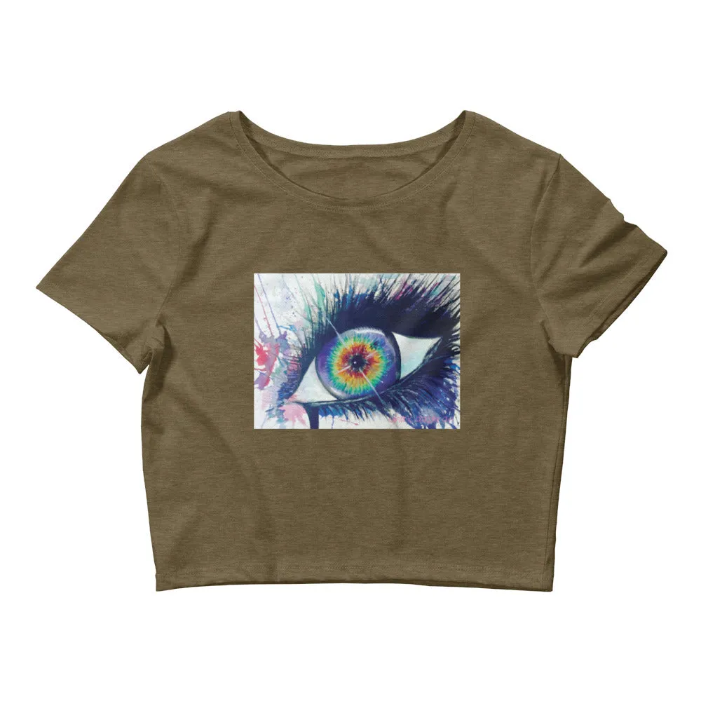 Rainbow Eye Women's Crop Top