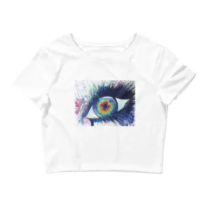 Rainbow Eye Women's Crop Top