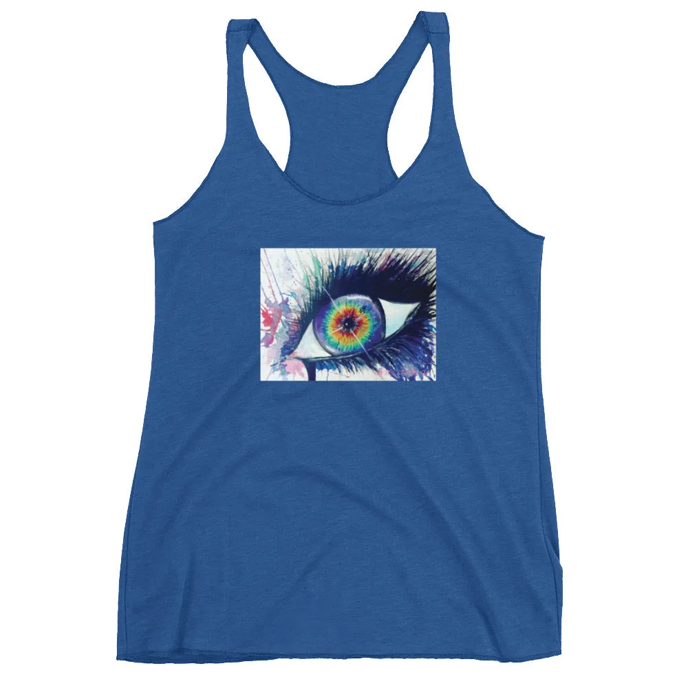 Rainbow Eye Women's Racerback Tank