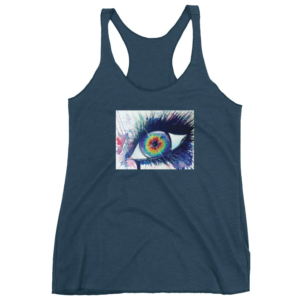 Rainbow Eye Women's Racerback Tank
