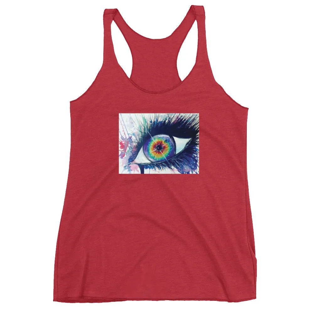 Rainbow Eye Women's Racerback Tank