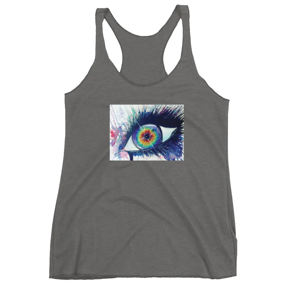 Rainbow Eye Women's Racerback Tank