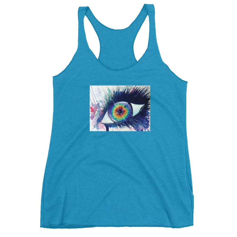 Rainbow Eye Women's Racerback Tank