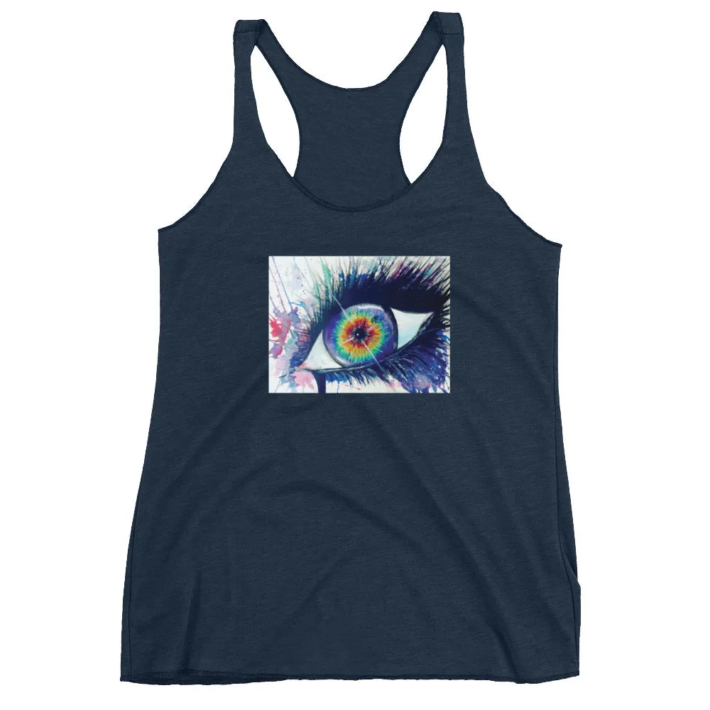 Rainbow Eye Women's Racerback Tank