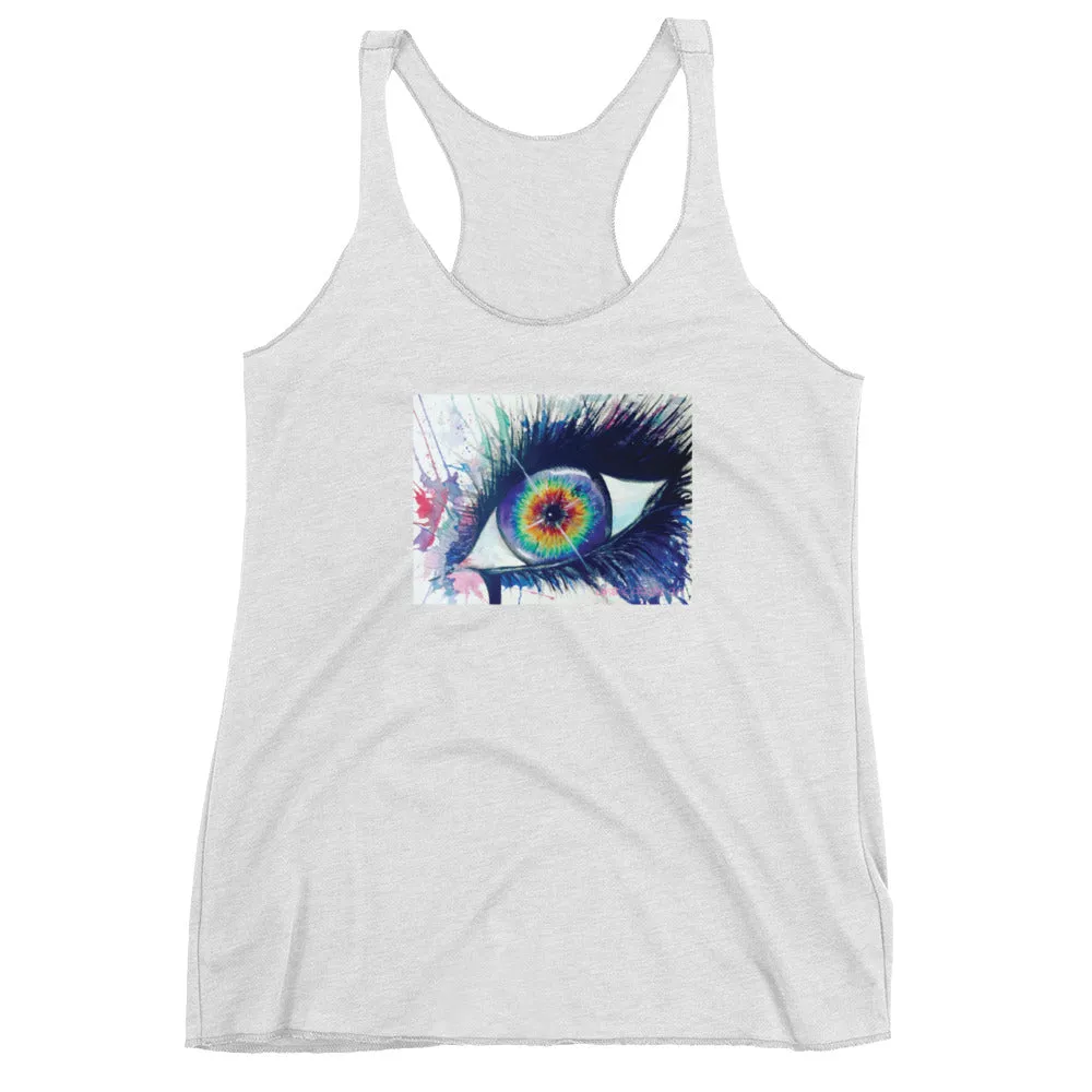Rainbow Eye Women's Racerback Tank