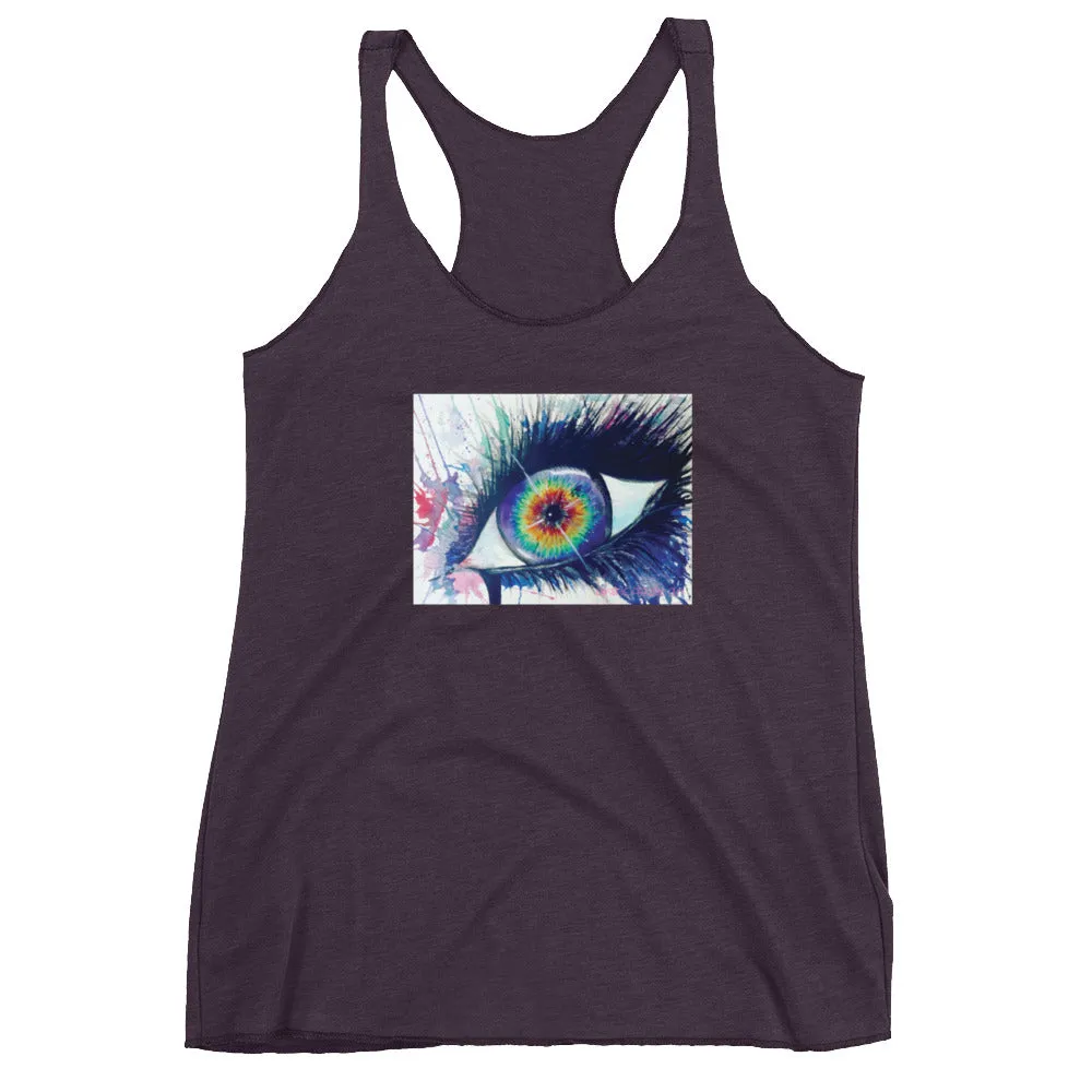Rainbow Eye Women's Racerback Tank