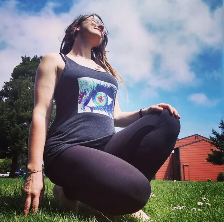Rainbow Eye Women's Racerback Tank