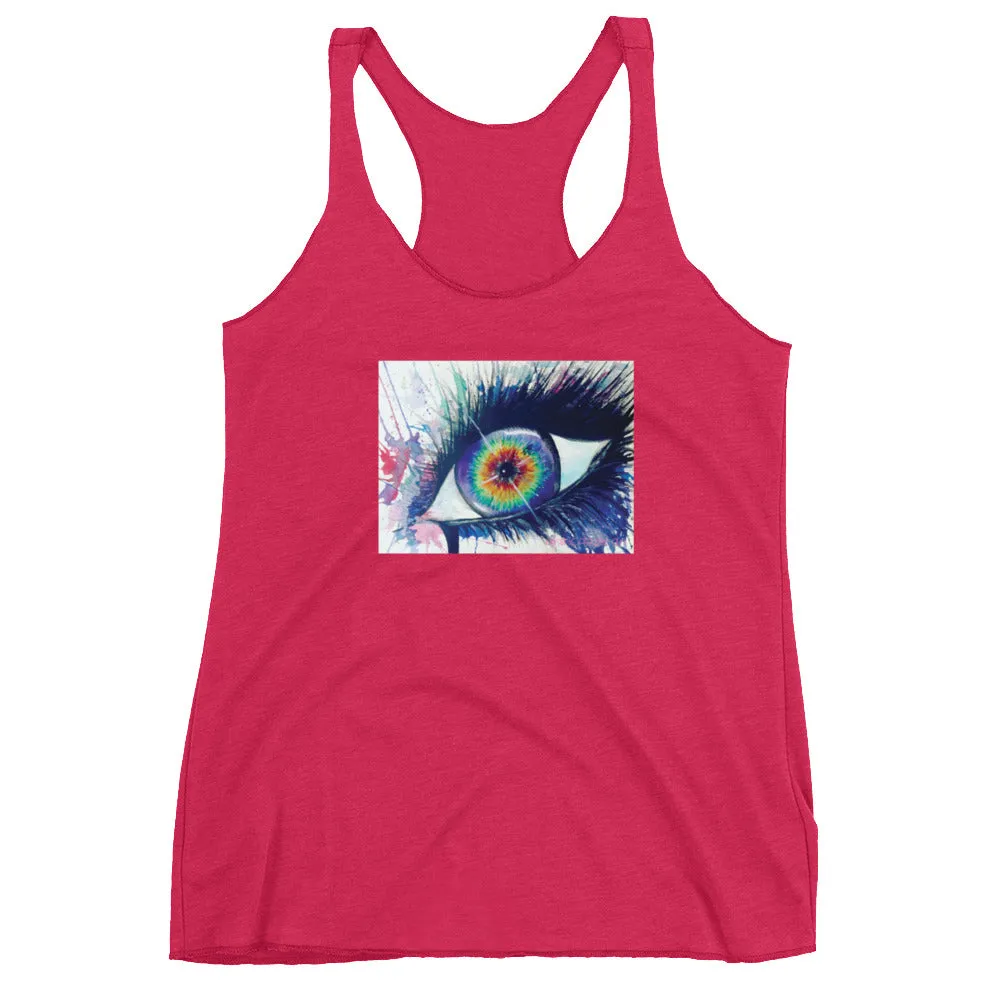 Rainbow Eye Women's Racerback Tank