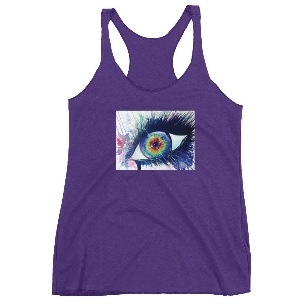 Rainbow Eye Women's Racerback Tank