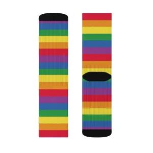 Rainbow Pride Flag Adult Crew Socks