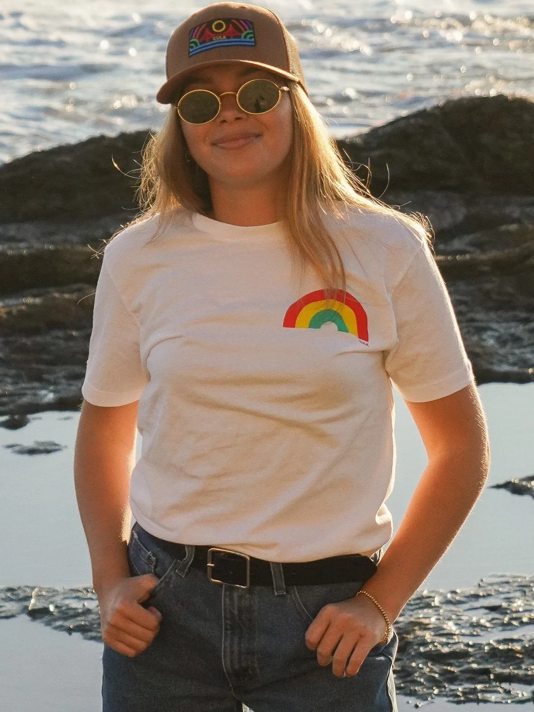 Rainbow Unisex Tee White