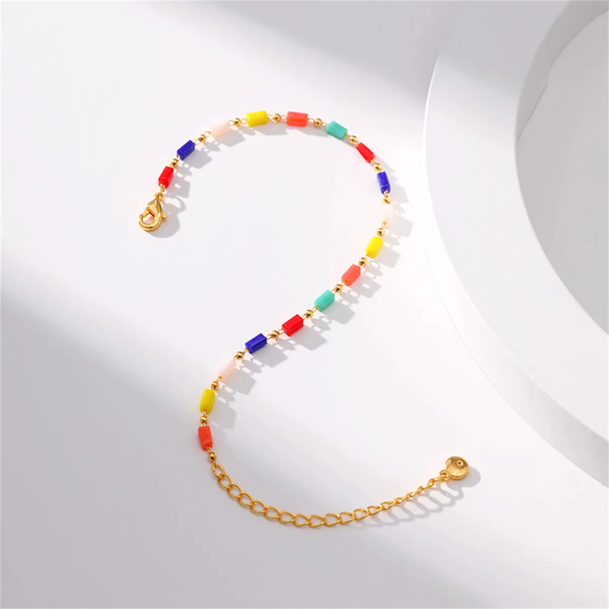 Red & Blue Beaded Bracelet