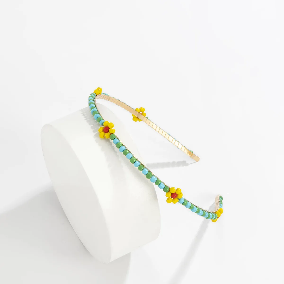 Red Howlite & 18K Gold-Plated Mum Station Headband